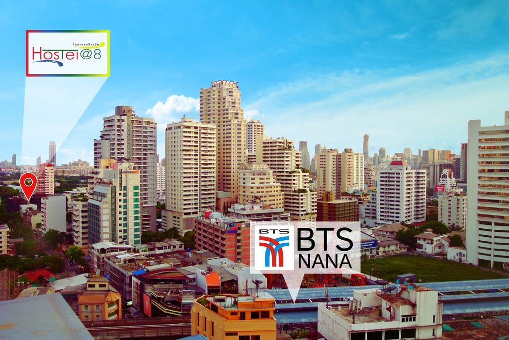 Hostel 8 Sukhumvit Soi 8 Bangkok Zewnętrze zdjęcie